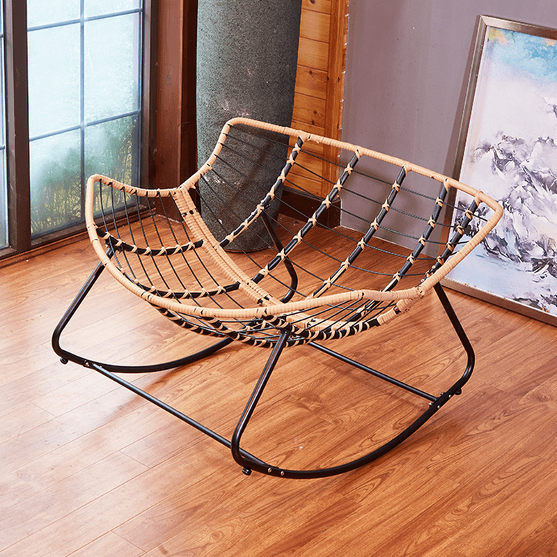 Modern Simple Style Alloy Rocking Chair Couch with Scratch-defiant Cushioned Upholstery - image 10