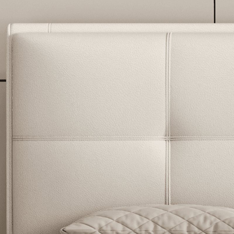 Modern Simple Style Panel Headboard with No Distressing, Piled Tufted Rectangle Design for California King/King/Queen Bed, Featuring Sponge Upholstery and Standard Height - image 10