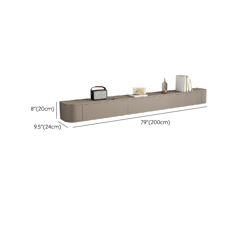 Living Room Use Modern Wall Mounted TV Stand with Door and Drawers - image 8