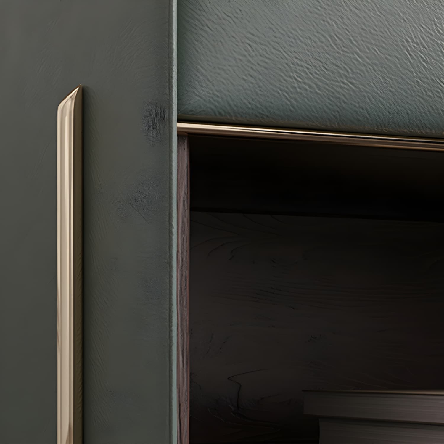 1-Drawer 1-Shelf Accent Table Nightstand 20.47" Tall Stone Nightstand - image 12