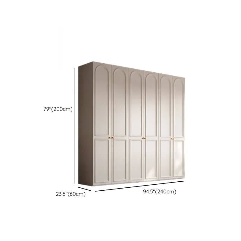 White Casual Wood Independent Armoire Cabinet with Soft Close Drawer, Soft Close Door, and Interior Shelves - image 16