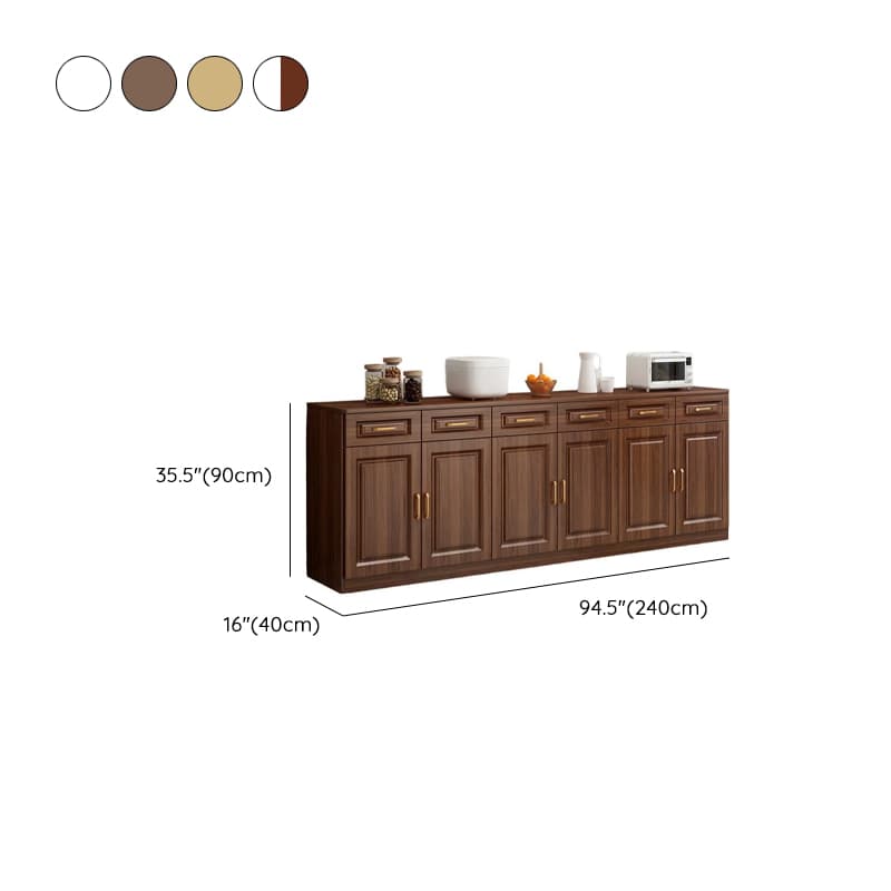 Modish Sideboard Composite Wood Standard/Narrow Kitchen Cupboards with 5 Drawers/4 Drawers/3 Drawers, 2 Shelves and 5 Doors/4 Doors/3 Doors - image 15