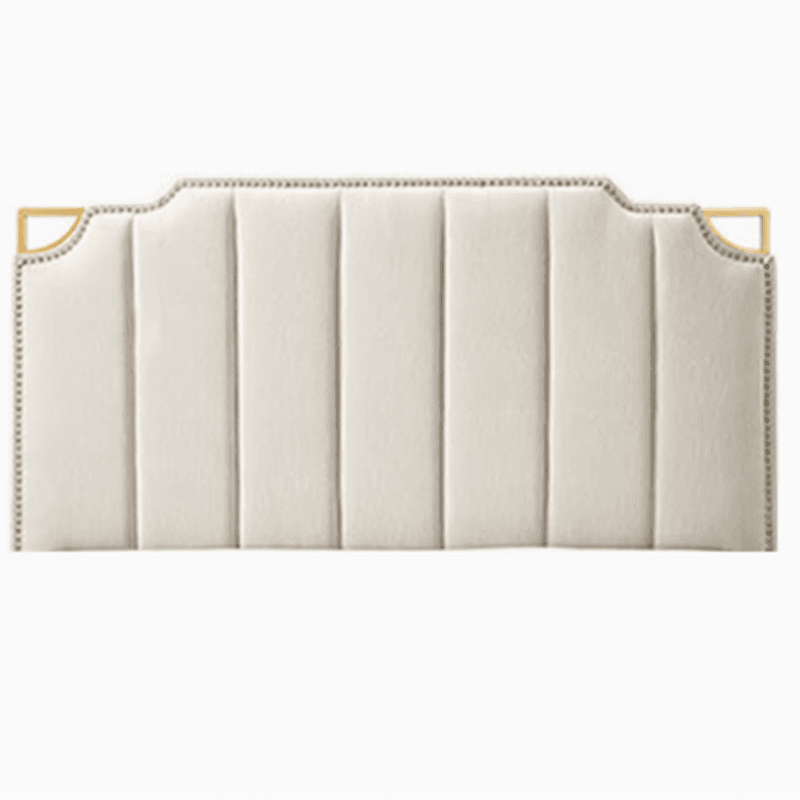 No Distressing Twin XL/Full/Queen Panel Headboard with Nailhead Border, Portman Shape, Sponge Fill, Wall Mounted, Low Height - image 5