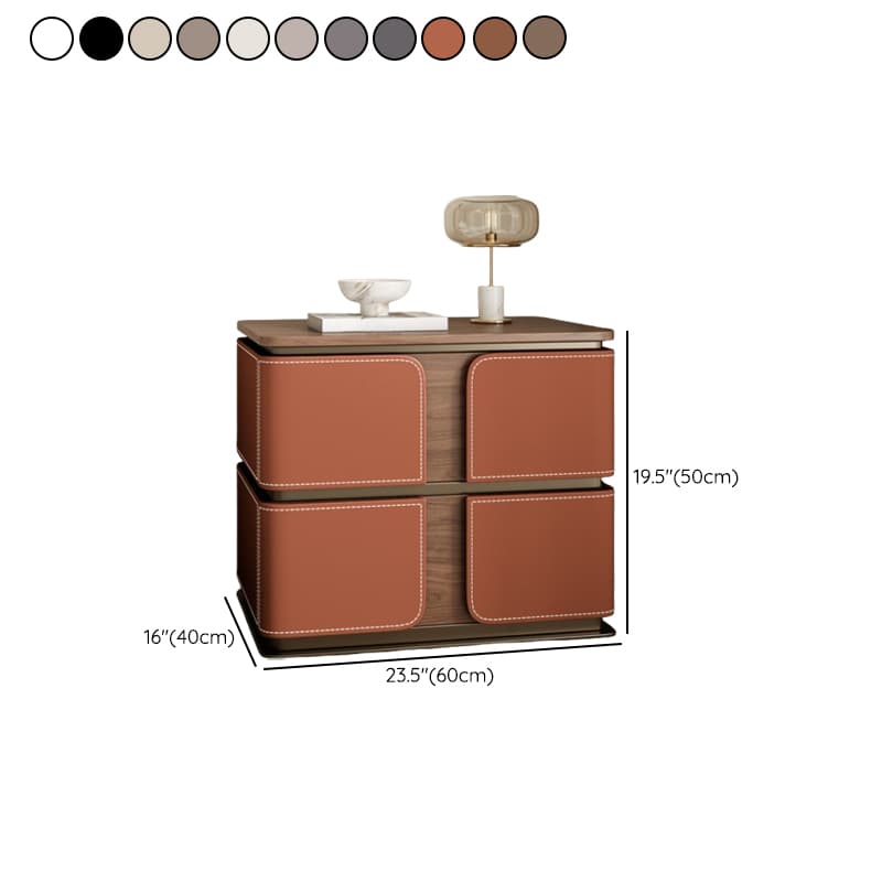 Art Deco Nightstand With Drawer Organization with 2 Drawers and Lumber Countertop - image 21