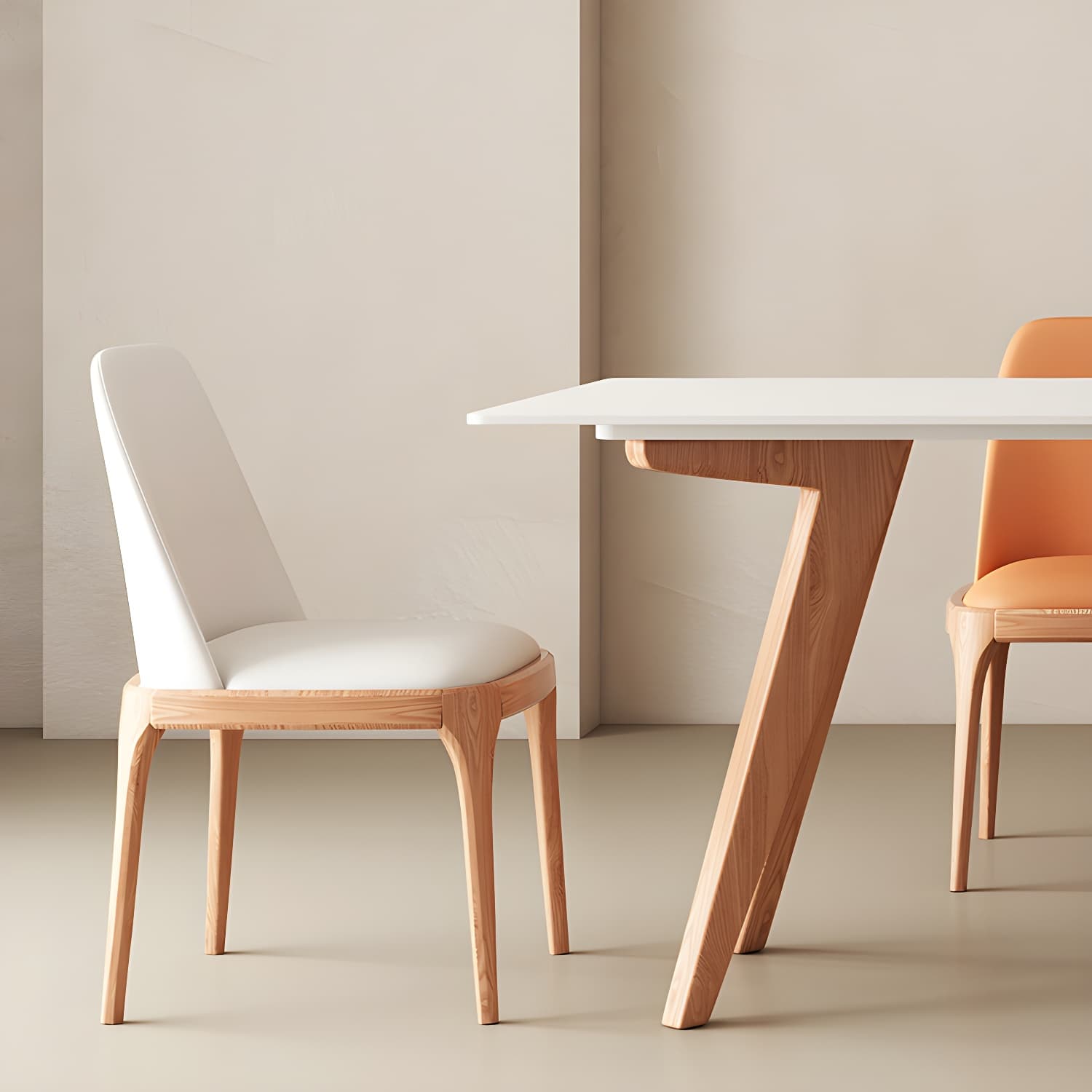Modern Dining Set with Leather Chairs 1/4/5 Pieces Dinette Set - image 8