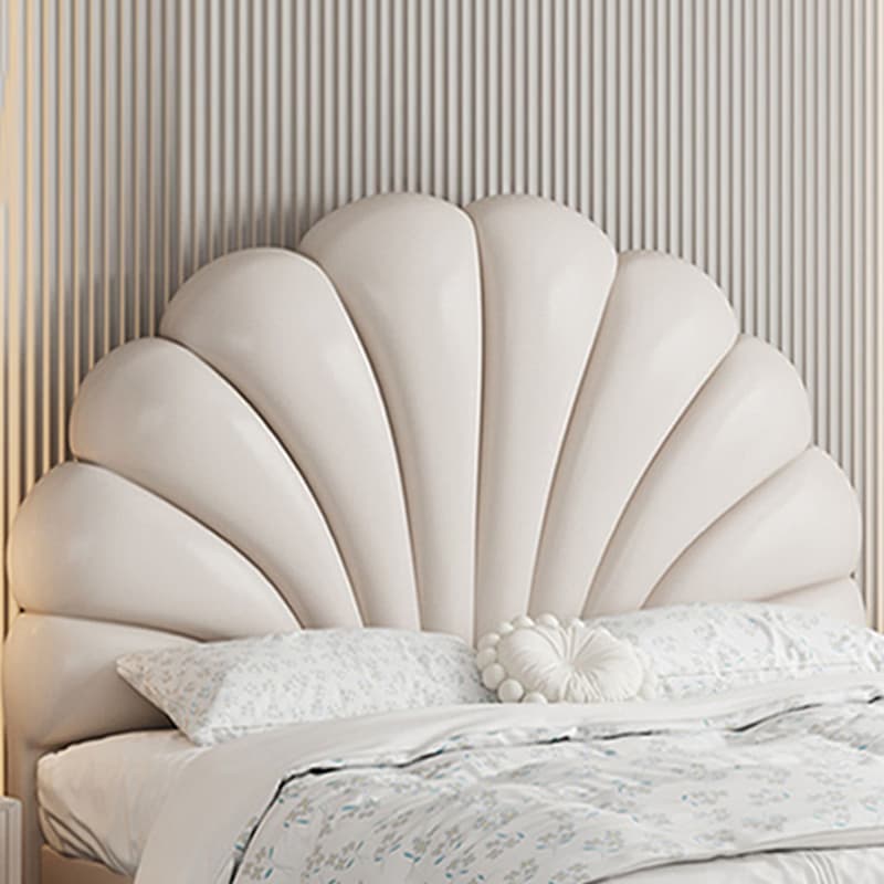 Modish No Distressing Timber Panel Headboard with Arched Shape for King/Twin XL/Full Bed, Featuring Sponge Upholstery and Standard Height - image 5