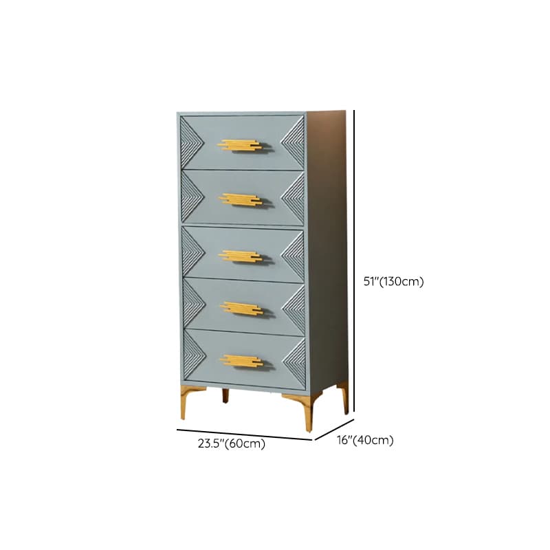 Glamorous Self-supporting Cerulean Accent Cabinet/Accent Chest for Drawing Room - image 16