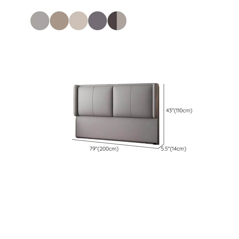 Simplistic Style Wingback Headboard in Pine Wood with No Distressing, Rectangular Shape for King/Queen/Full Bed, Featuring Sponge Upholstery and Standard Height - image 14