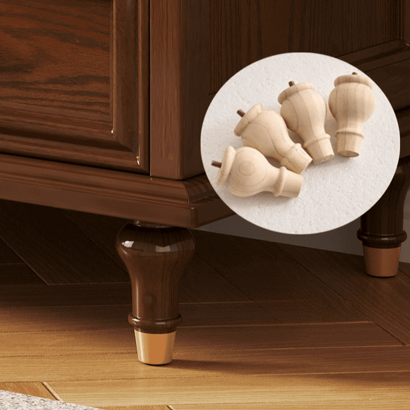 Trendy Raw Wood Console Dresser with 8/10/5 Drawers in Horizontal/Vertical Orientation - image 9