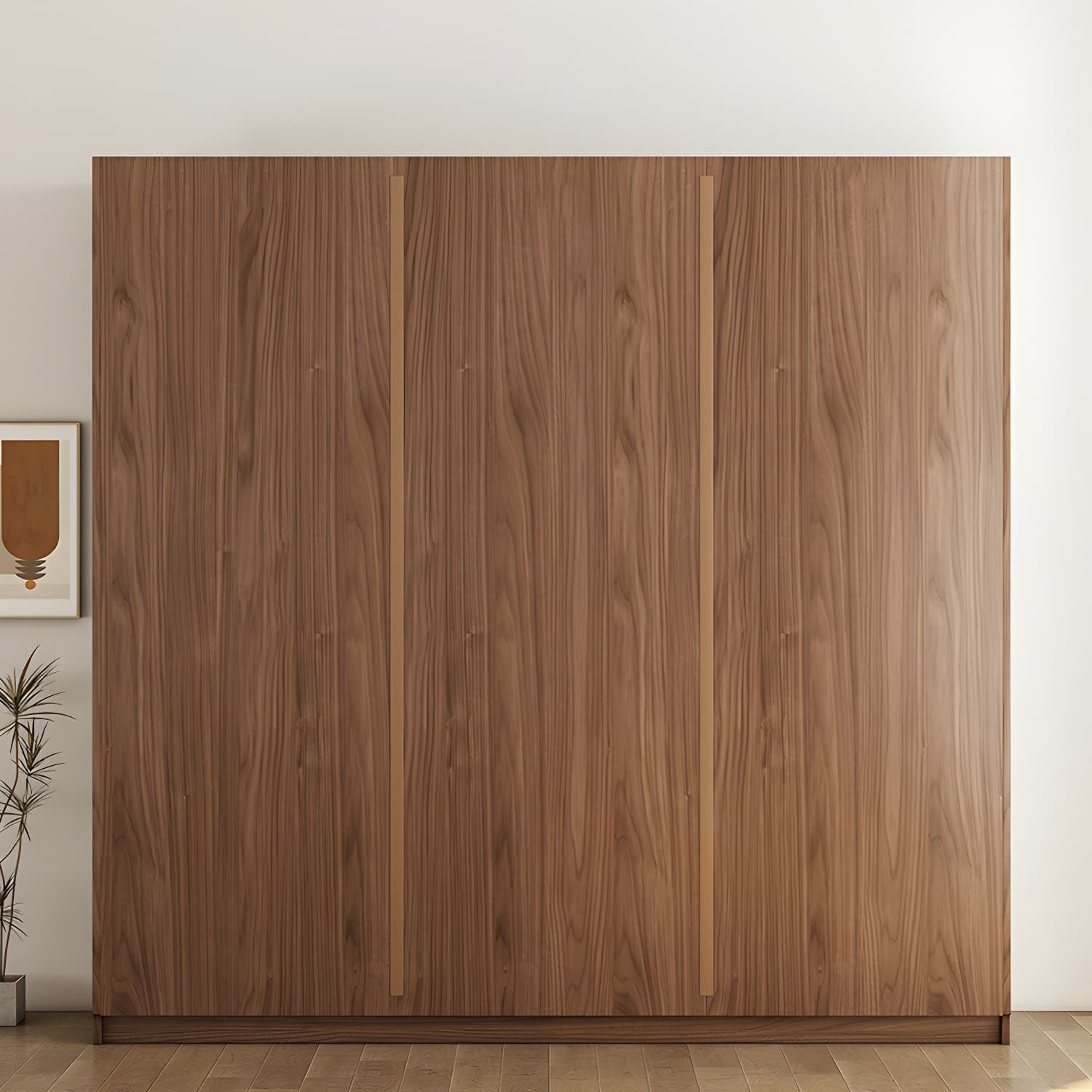 Fashionable Natural Wood Wardrobe Armoire for Stylish Closet Organization