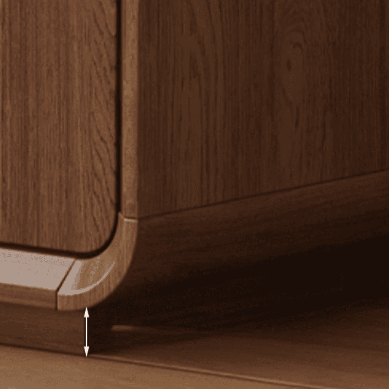 Sepia Simplistic Sideboard with 3 Drawers, Standard Size, Adjustable Shelving, and Multiple Doors Storage Cabinets - image 3