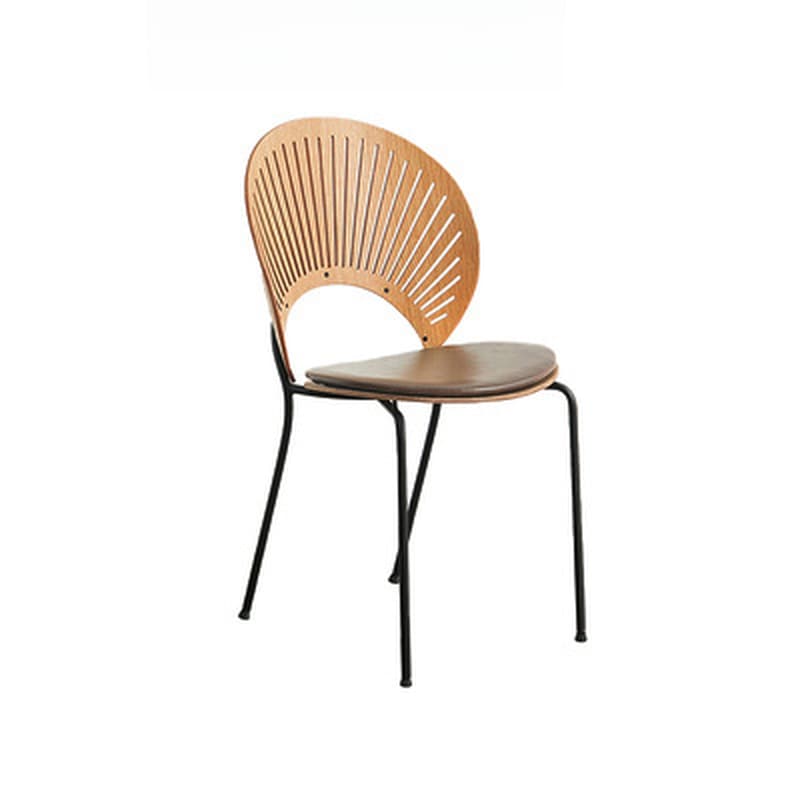 Dining Room Sturdy Side Chair with Outlined Frame and Foot Pads - image 12