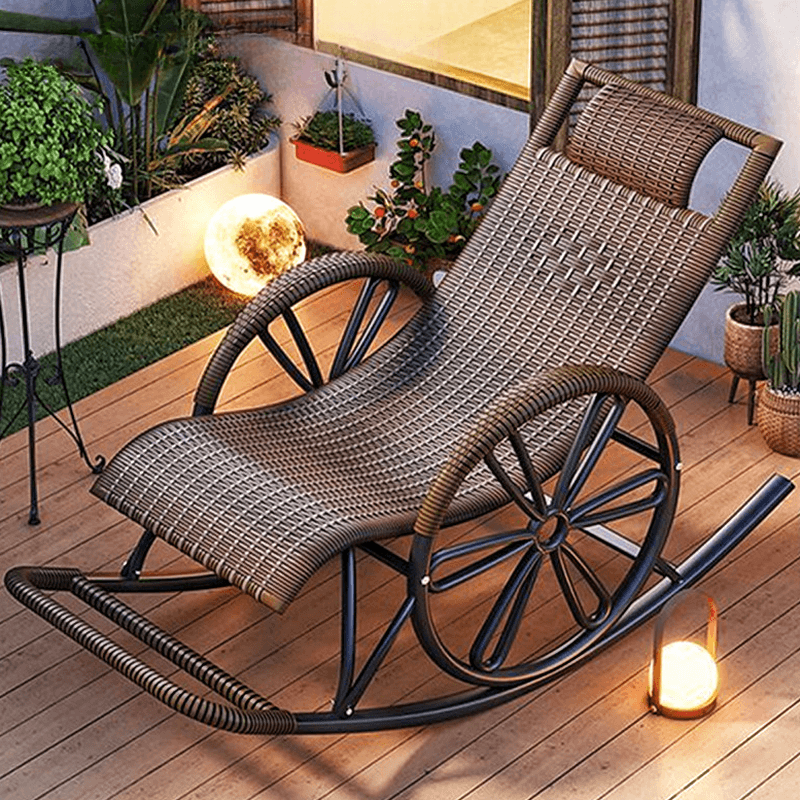 Simple Synthetic Rocking Chair with Scratch-tolerant Track Arm - image 14