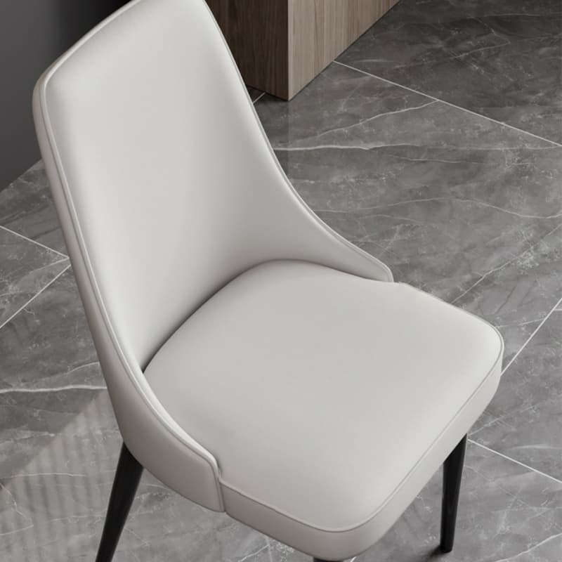 Faux Leather Upholstered Side Chair with Metal Legs for Kitchen & Dining - image 14
