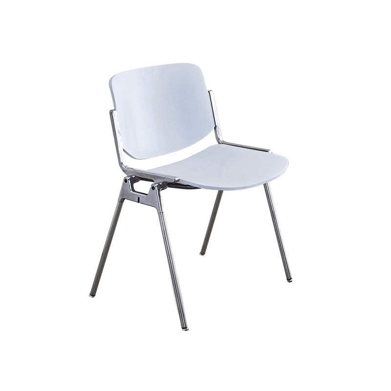 Old School Ventilated Back Armless Chair with Ink/Metallic Metal Legs, Nestable - image 13