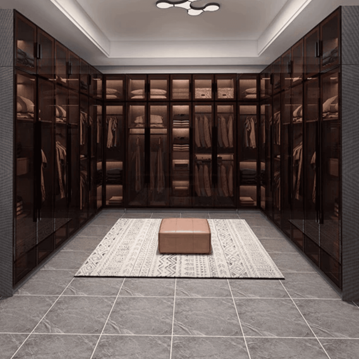 Charcoal Modish Timber Self-supporting Cabinet Armoire with Soft Close Drawer and Door, Hanging Rod - image 3