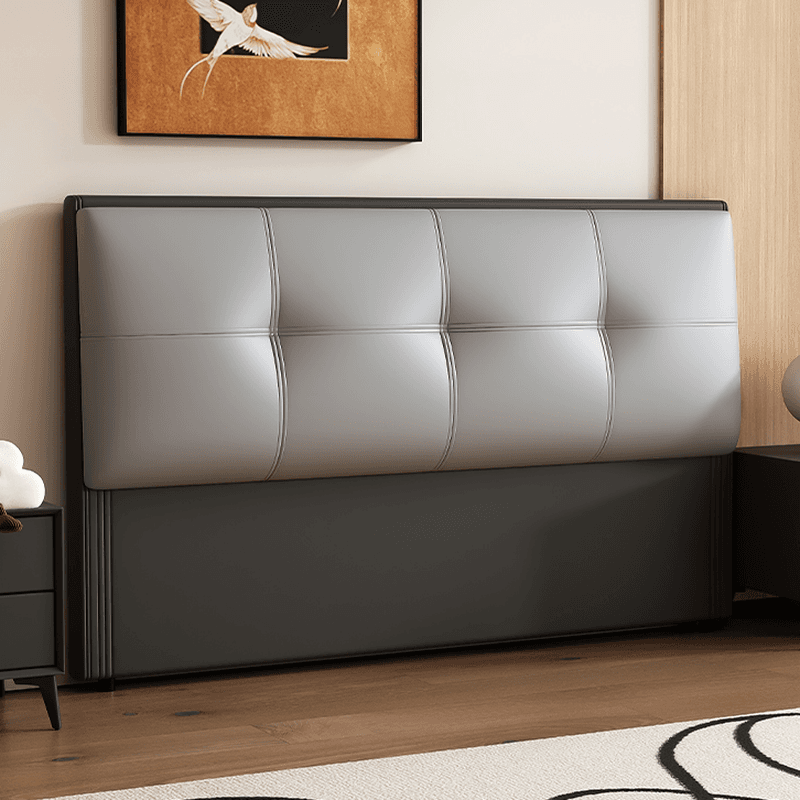 Simplistic Style Panel Headboard with No Distressing, Piled Tufted Rectangular Shape for King/Queen/Full Bed, Sponge Upholstery Fill, Standard Height - image 5