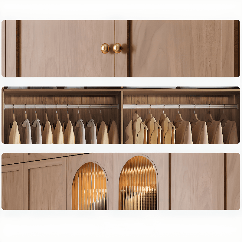 Trendy Unfinished Color Engineered Wood Unattached Armoire Cabinet - image 4