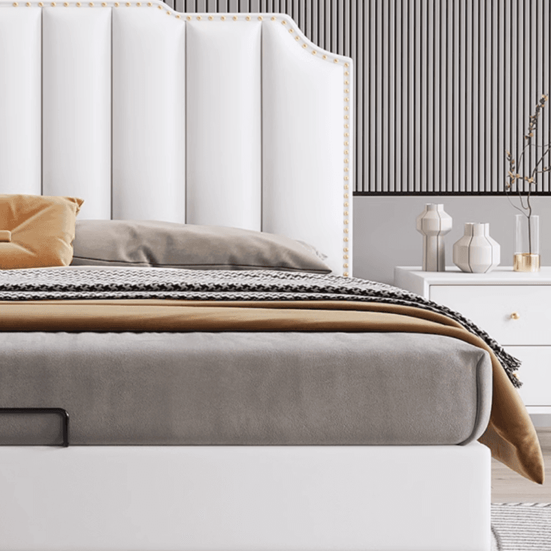 Solid Color Storage Bed/Platform Bed with Pine Wood Frame for Living Room - image 3