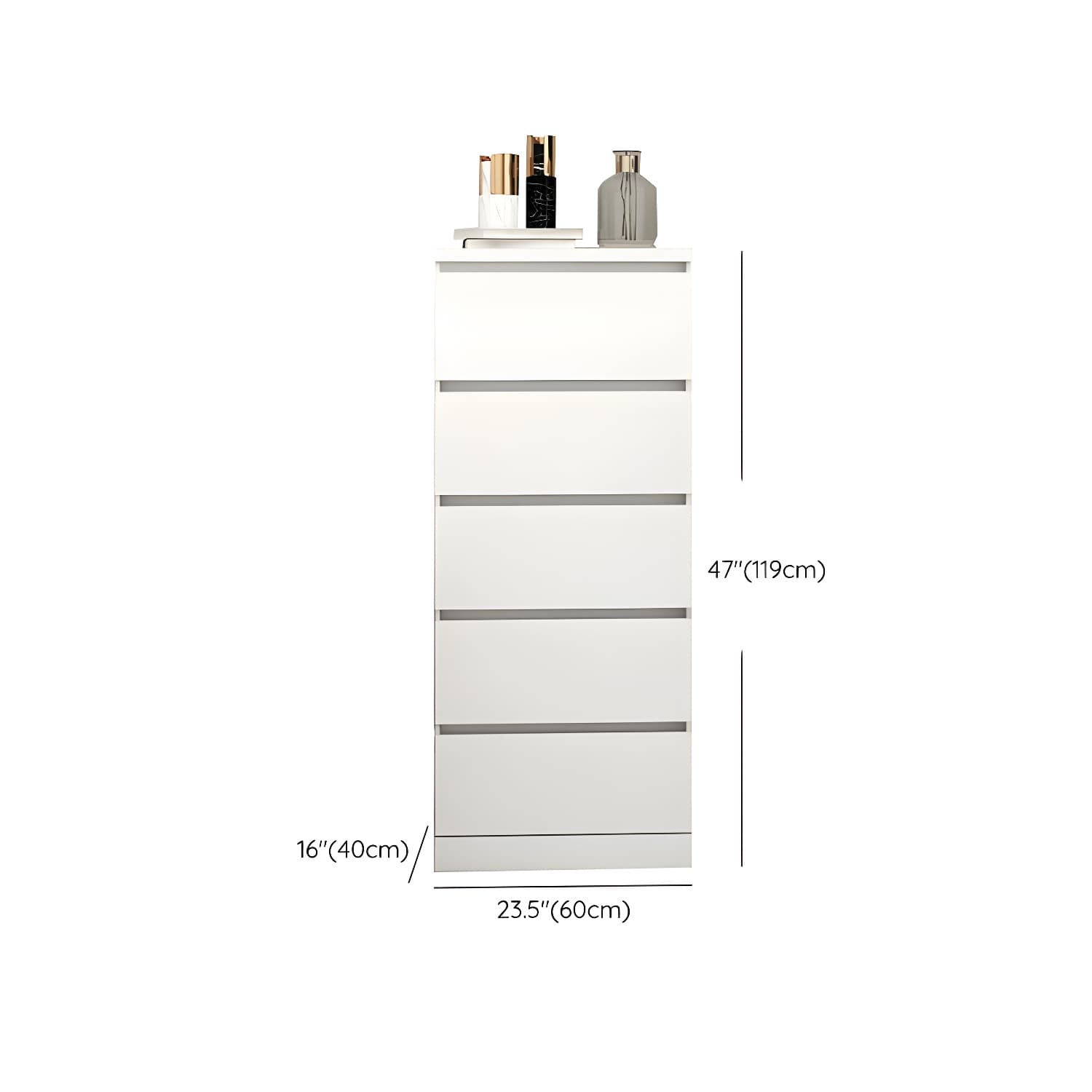 Contemporary Narrow Wood Dresser with Drawers for Living Room - image 19