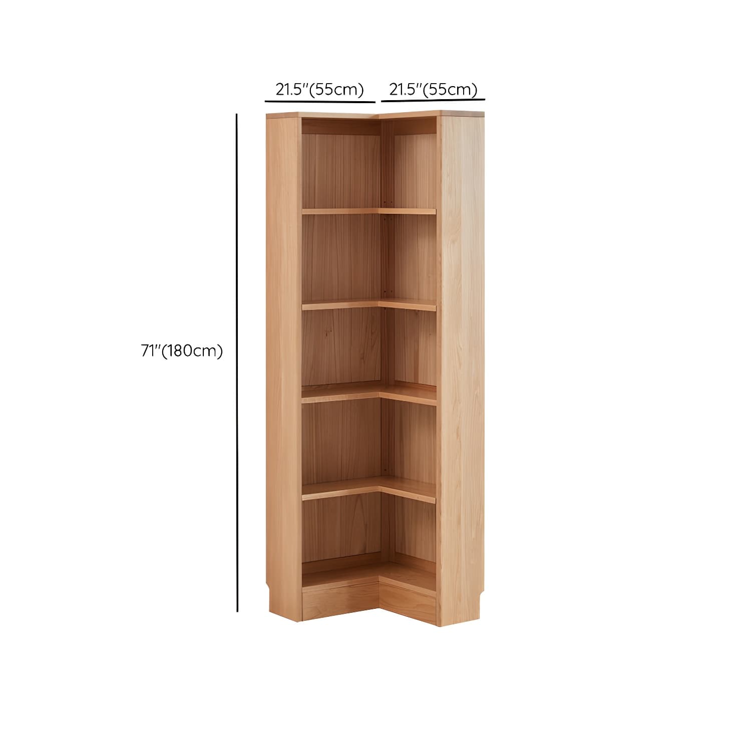 Modern Solid Wood Corner Shelves Included Side Cabinet for Bedroom - image 10