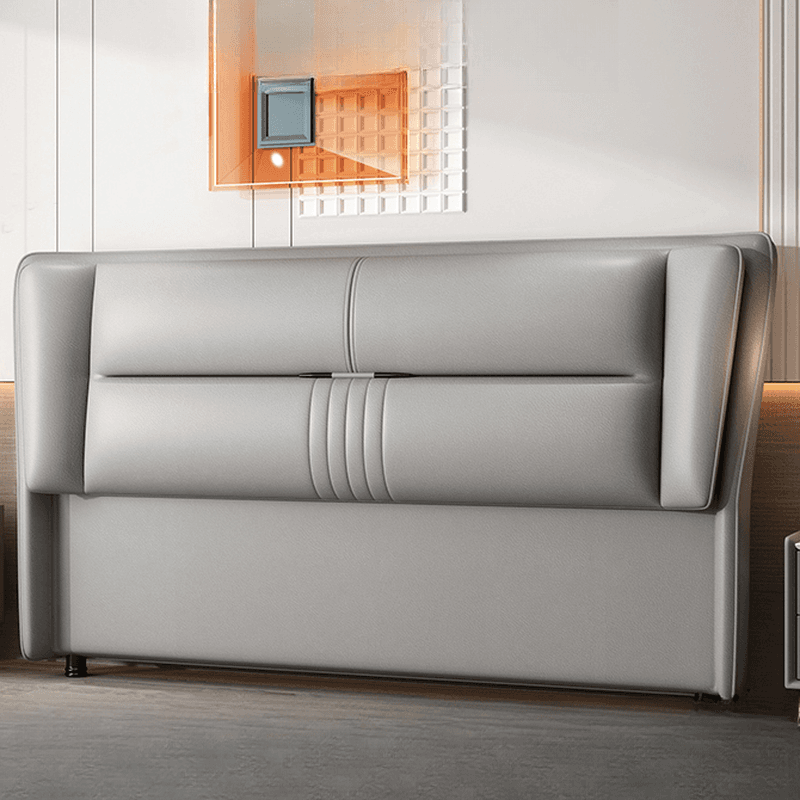 Trendy Panel Headboard in Natural Wood with No Distressing, Rectangle Shape for Twin XL/Full/Queen Bed, Featuring Sponge Upholstery and Standard Height - image 5