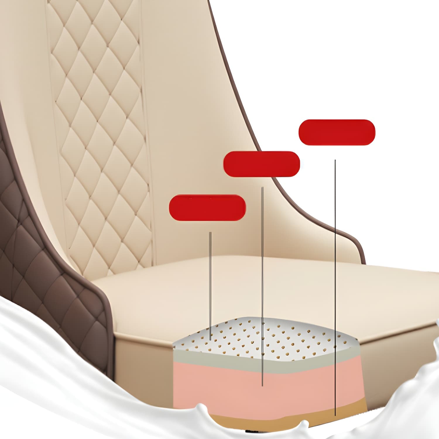 Comfortable and Stylish Faux Leather High Back Upholstered Chair for Kitchen and Dining - image 14
