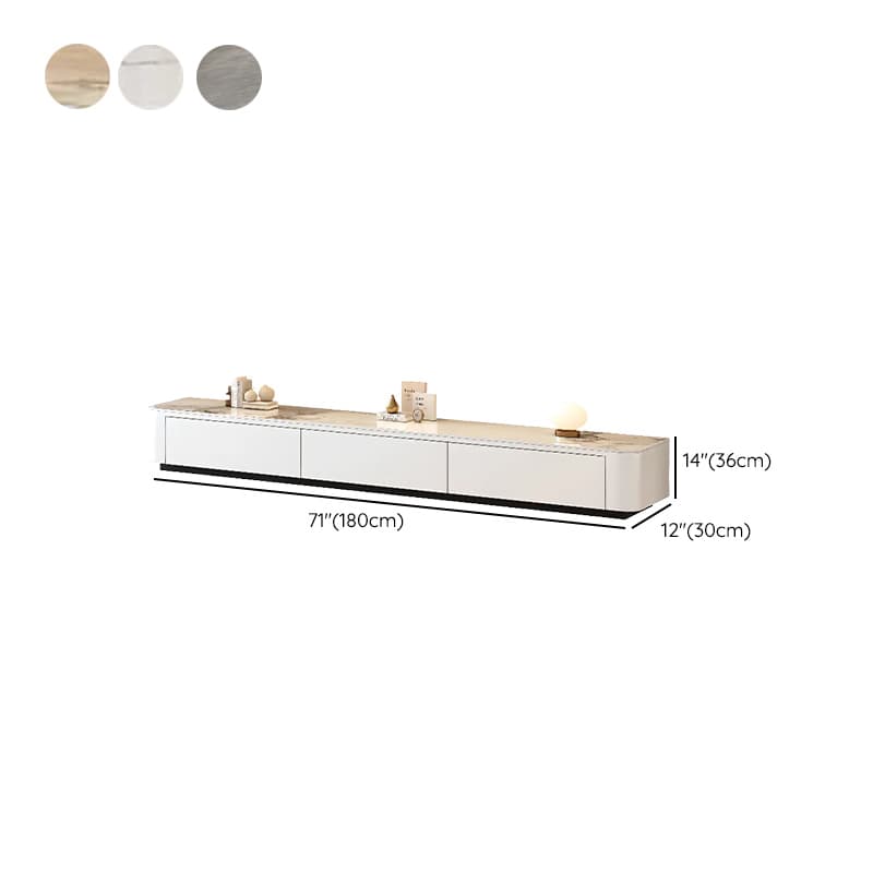 Casual Sintered Stone Cabinet Storage TV Stand for Sitting Room, 4-Drawer/3-Drawer - image 17