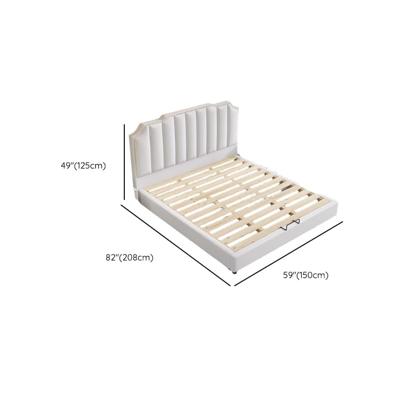 Solid Color Storage Bed/Platform Bed with Pine Wood Frame for Living Room - image 8