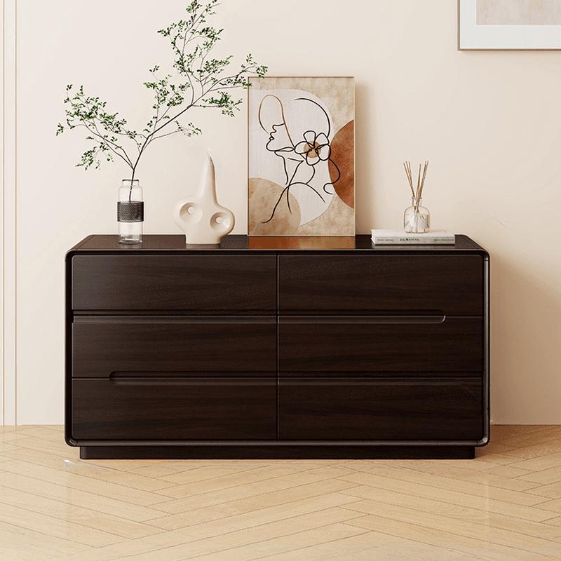 Trendy Walnut Wood Double Dresser/Lingerie Chest/Bachelor Chest with 5 Drawers/4 Drawers/8 Drawers in Horizontal/Vertical Orientation