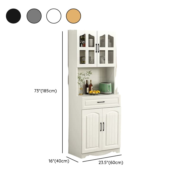 Narrow 15.7'' Wood Cabinets Open Storage with Adjustable Shelves Modern Sideboard/Credenza - image 14