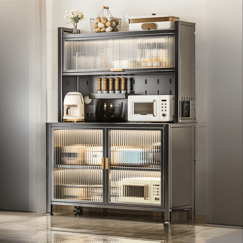 Modern Alloy Kitchen Storage, Alterable Shelf & Functional Storage Cabinet, 4 Doors/3 Doors/5 Doors, Standard