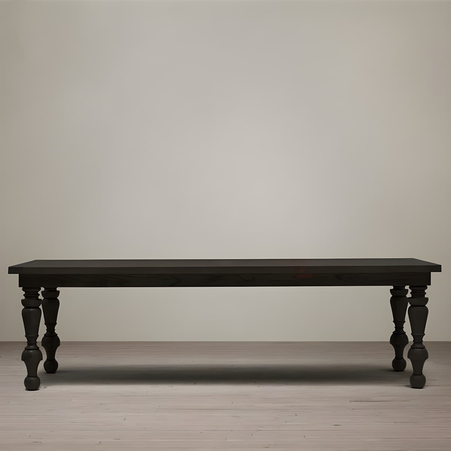 Modern Pine Wood Table Rectangle Dining Table with 4 Legs for Restaurant