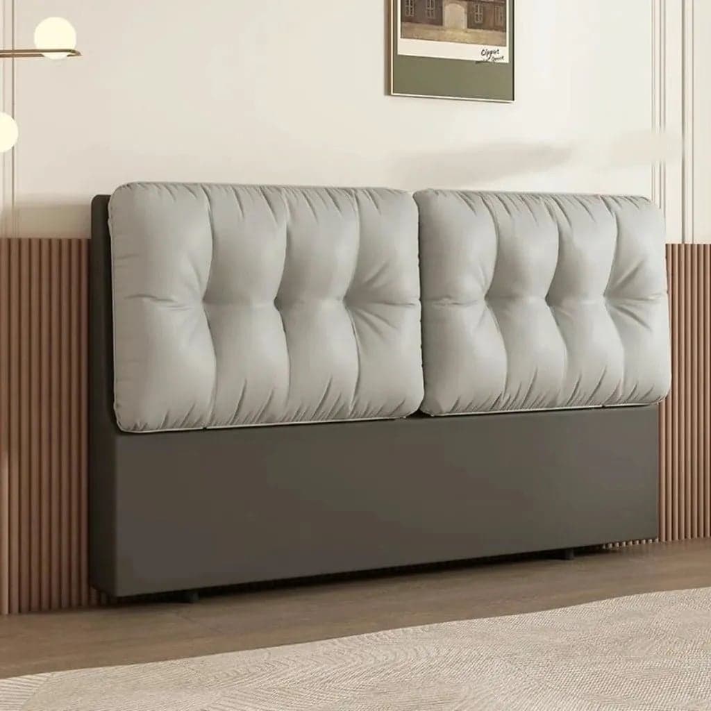Modish Style Panel Headboard with No Distressing, Button-tufted Rectangle Design for King/Queen/Full Bed, Cotton Upholstery Fill, Standard Height - image 4