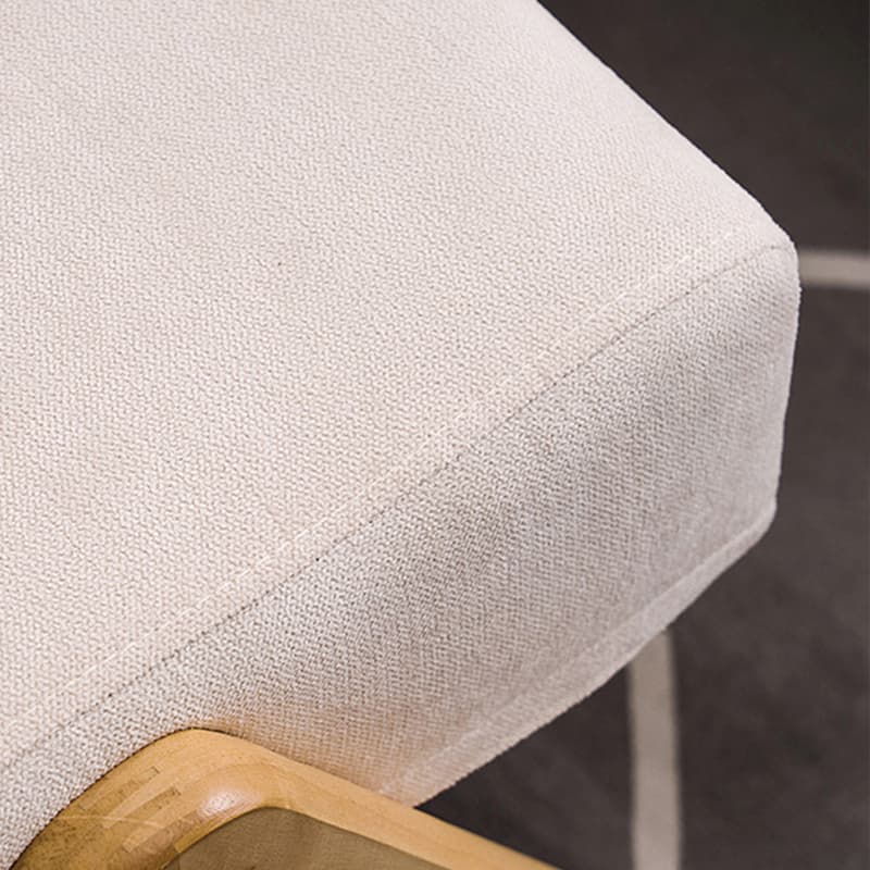 Modern Upholstered Rocking Chair with Natural Wood Legs and Recessed Back Cushion - image 18