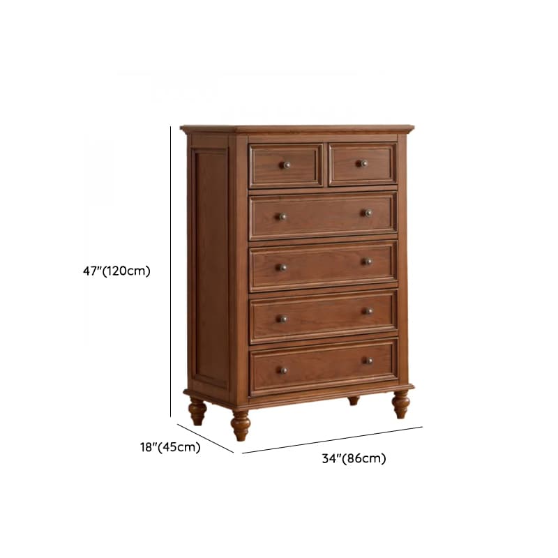 Cocoa Retro Ash Wood Double Dresser/Lingerie Chest/Bachelor Chest with 9/7/8 Drawers in Horizontal/Vertical Orientation - image 21