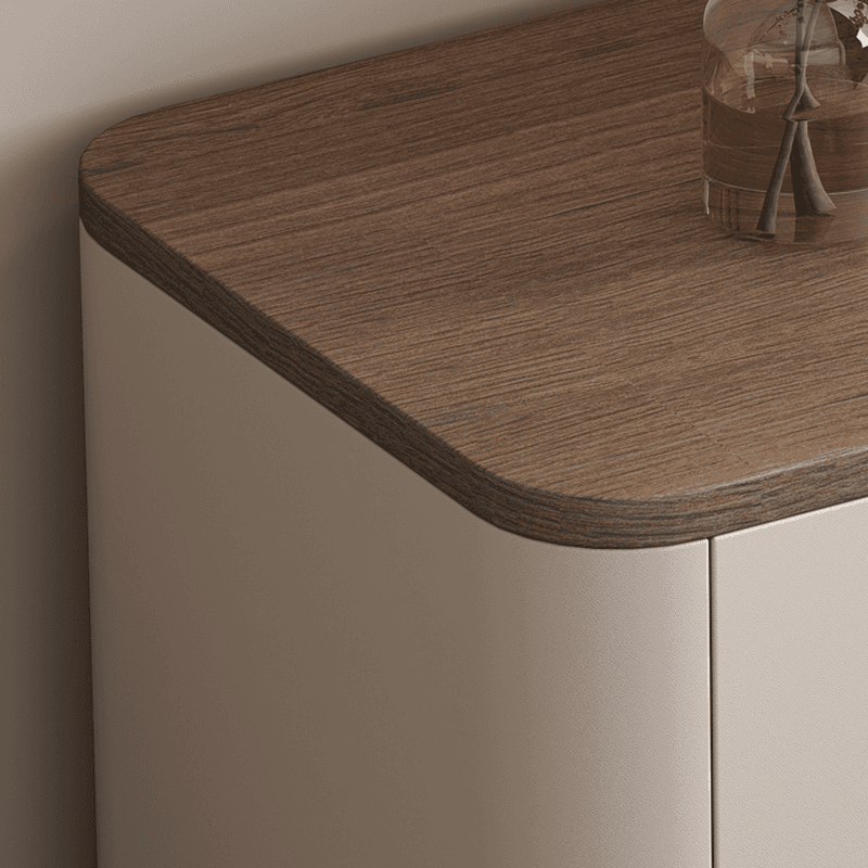 Organic Modern Nightstand With Drawer Organization with 3 Drawers and Real Wood Countertop - image 11