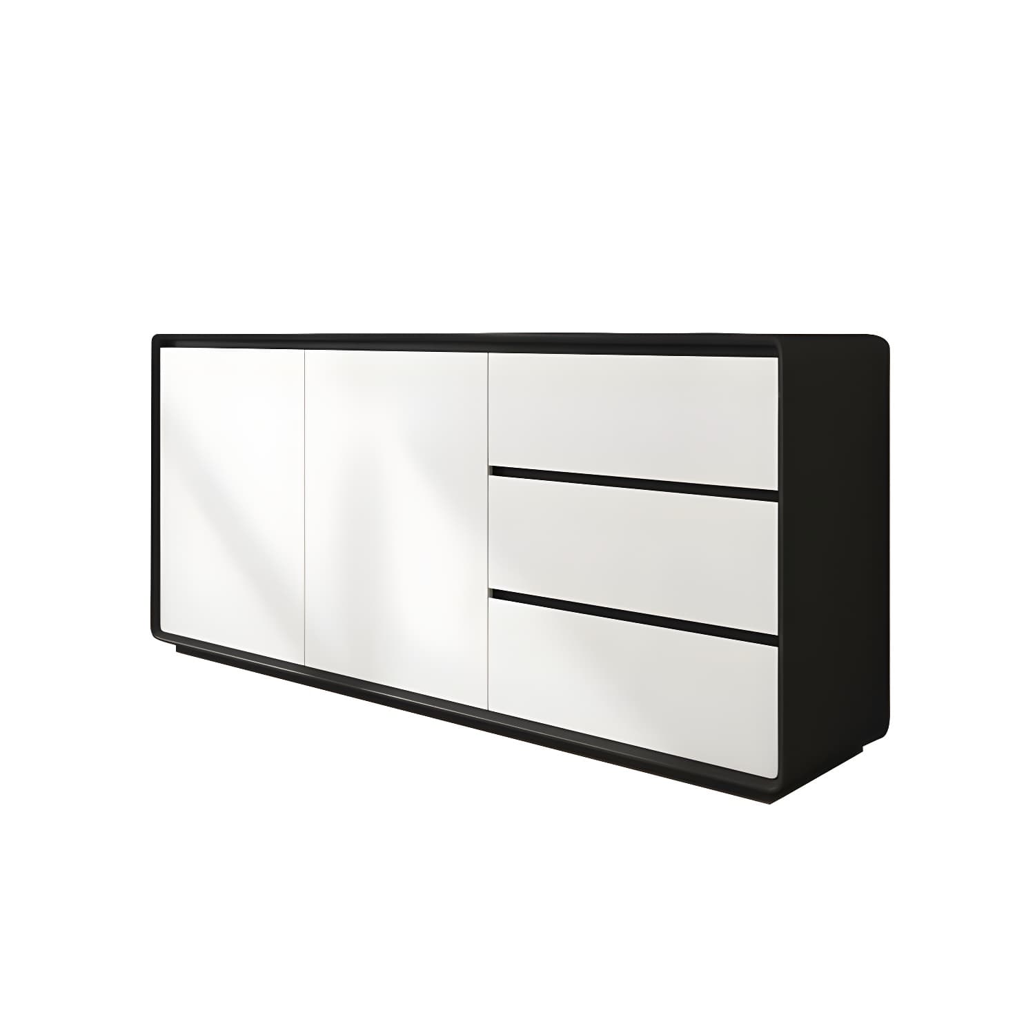 Modern and Contemporary Credenza Wood Dining Buffet with Cabinets and Drawers - image 8