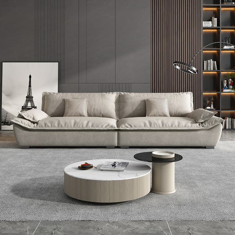 Blue/Off-White/Black Sofa with Concealed Support Living Spaces, 31.5"W x 32.7"H - image 6