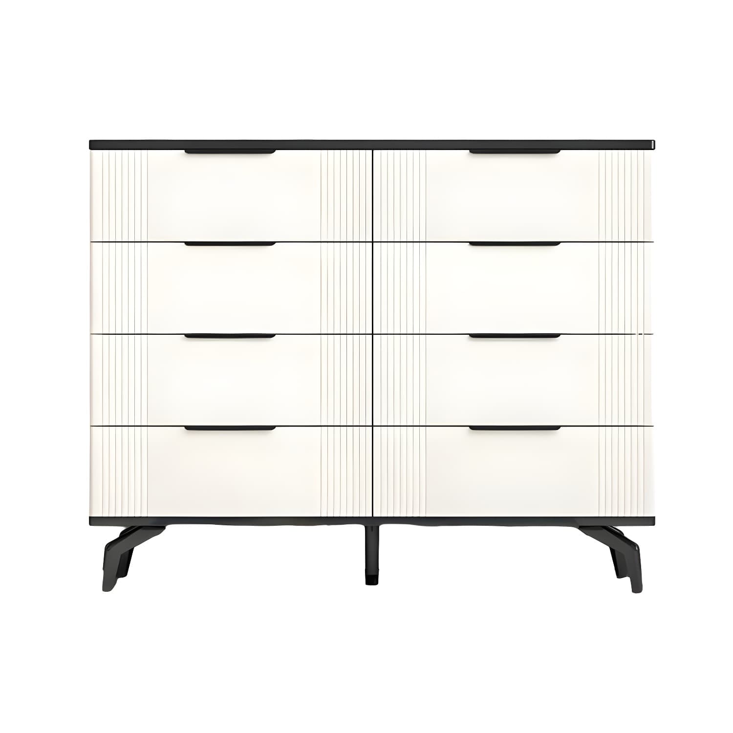 Drawers Included Modern Chest with Stone Countertop and Metal Legs - image 7