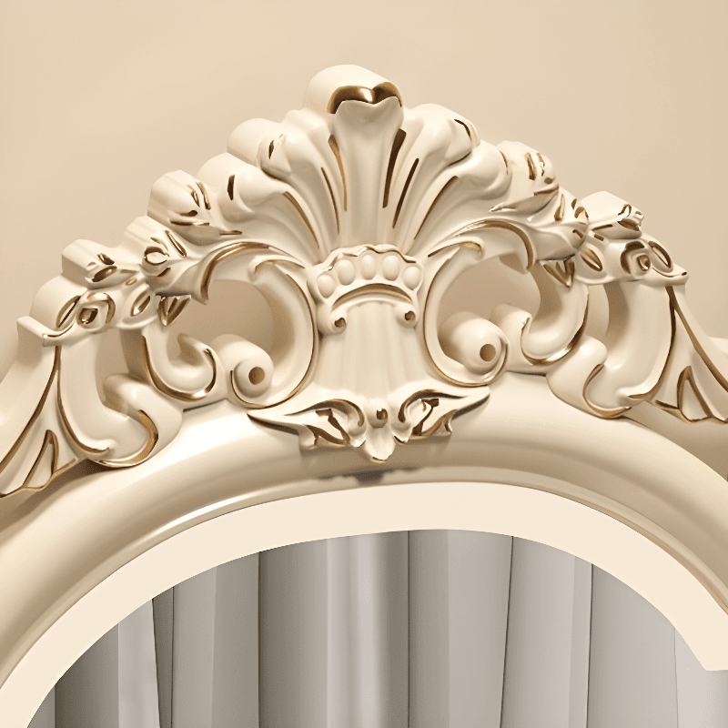Standard/Small/Large Retro Cream Timber Vanity Set with Chair & Standing Mirror - image 5
