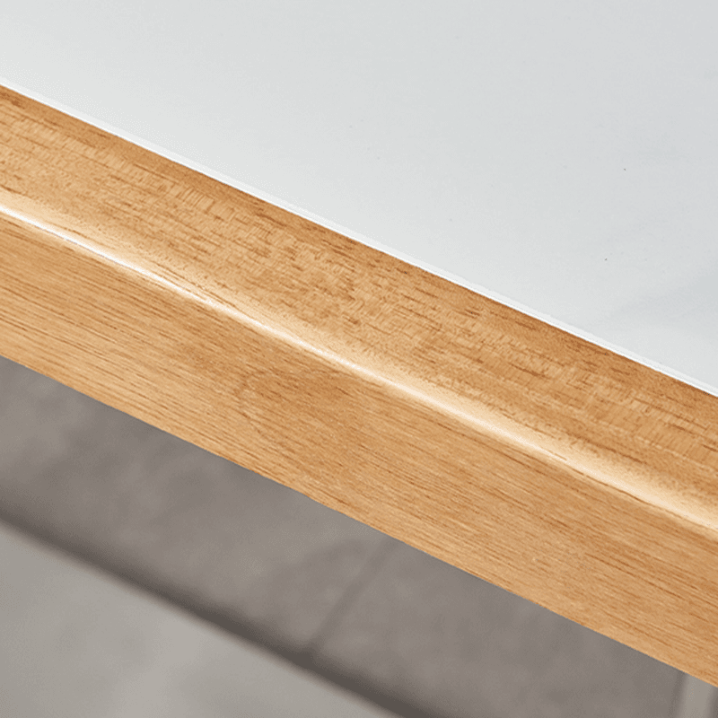 Dining Table Set with Slate Stone Top and Trestle Base, Seating Capacity for 4 People - image 14