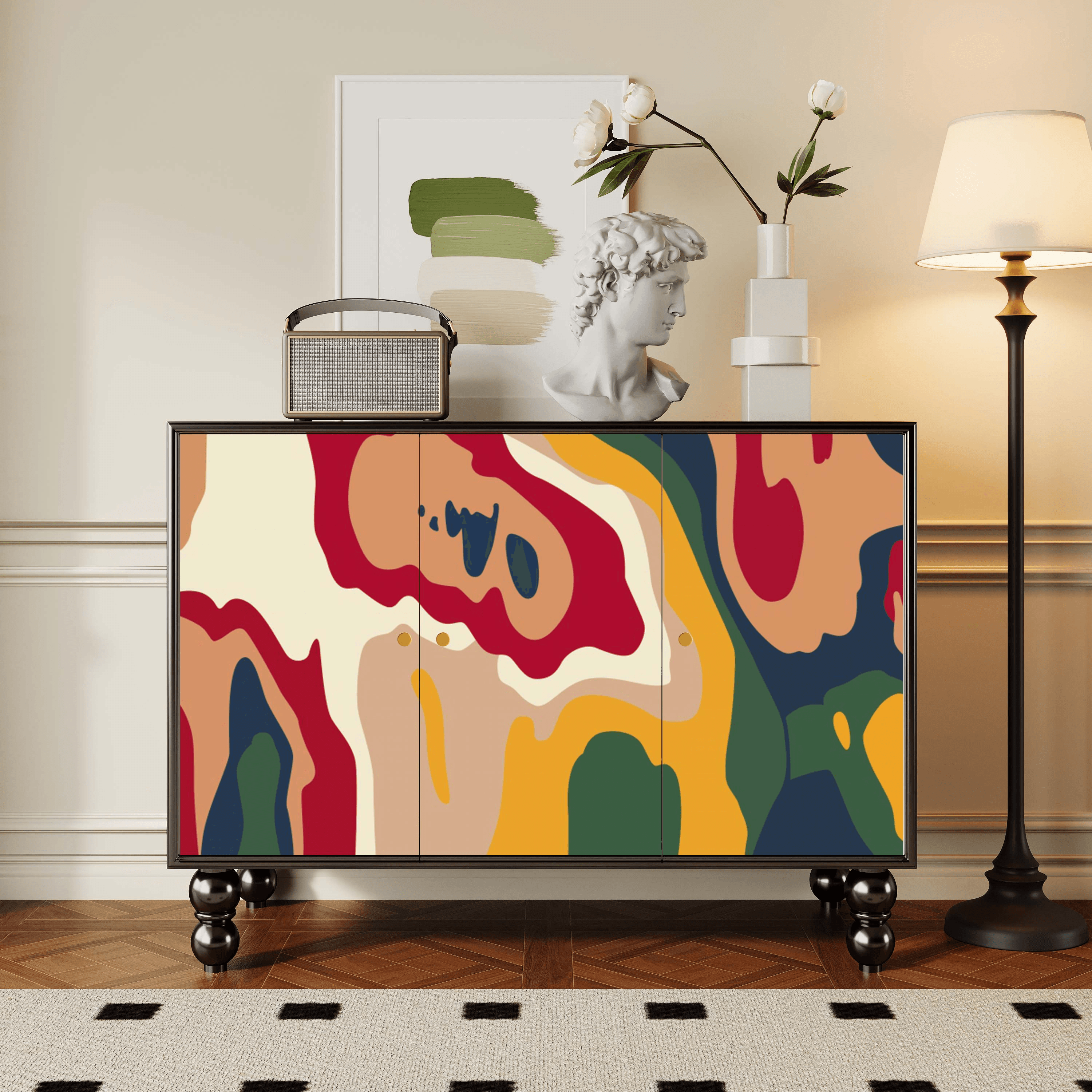Parlor Detached Sideboard with Six Internal Shelves and Benchtop - image 28