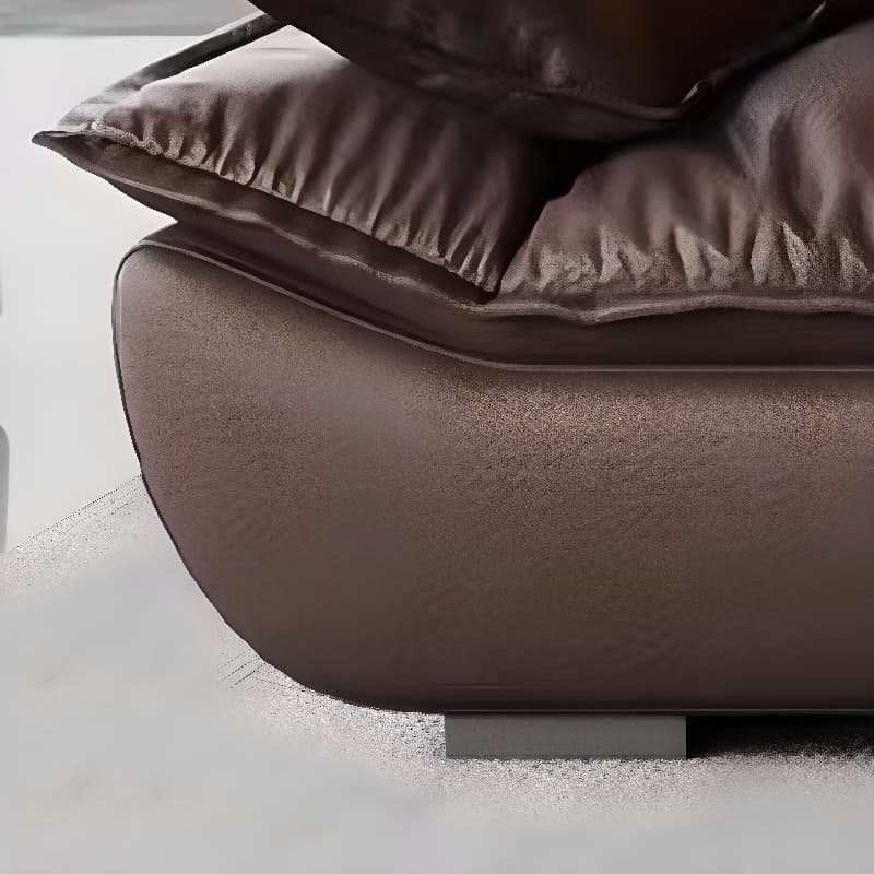 L-Shape Leather Sofa Recliner in White/Espresso/Beige with Right Hand Facing Orientation - image 13