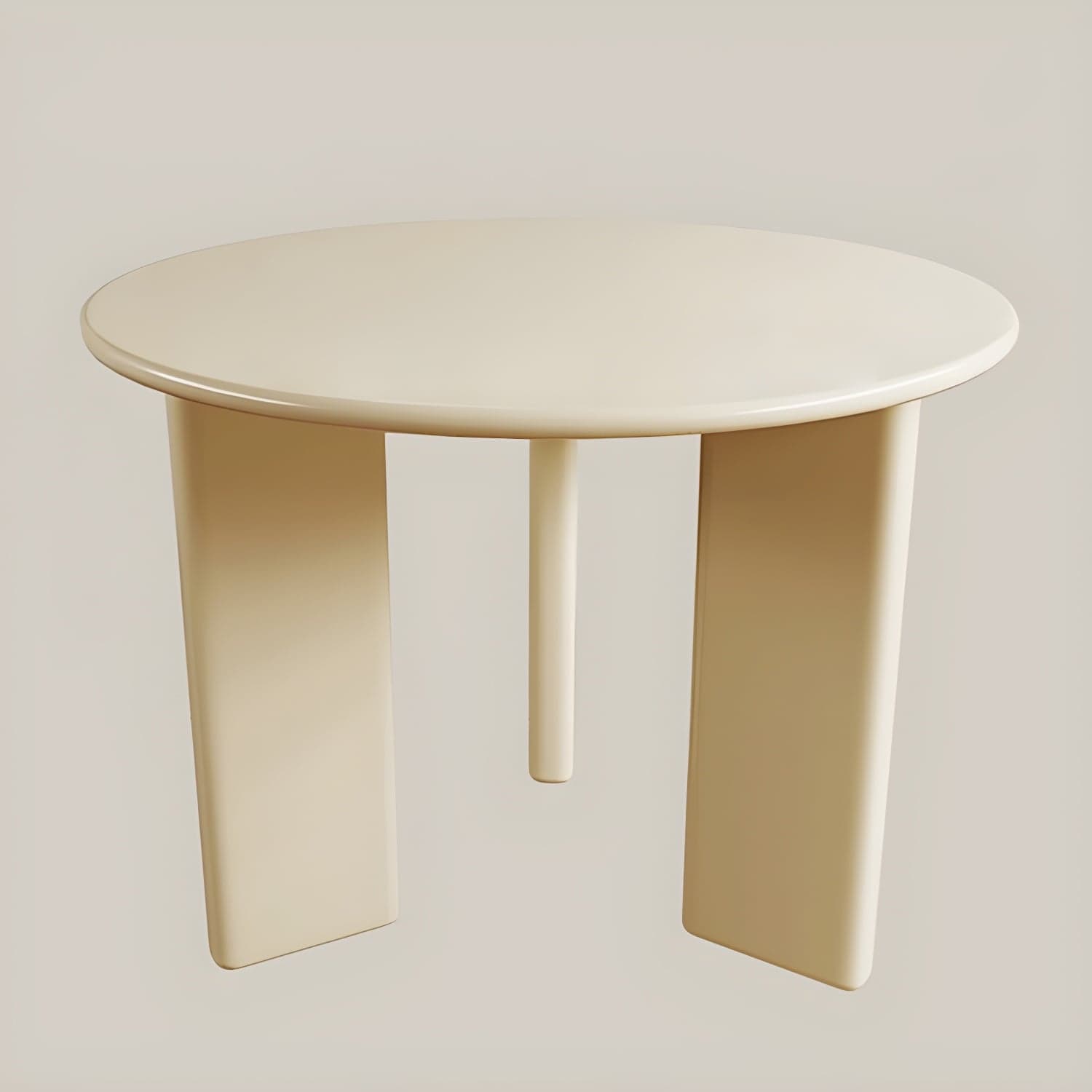 Scandinavian Round Wood Dining Table - Standard Height - Storage Not Included - image 3