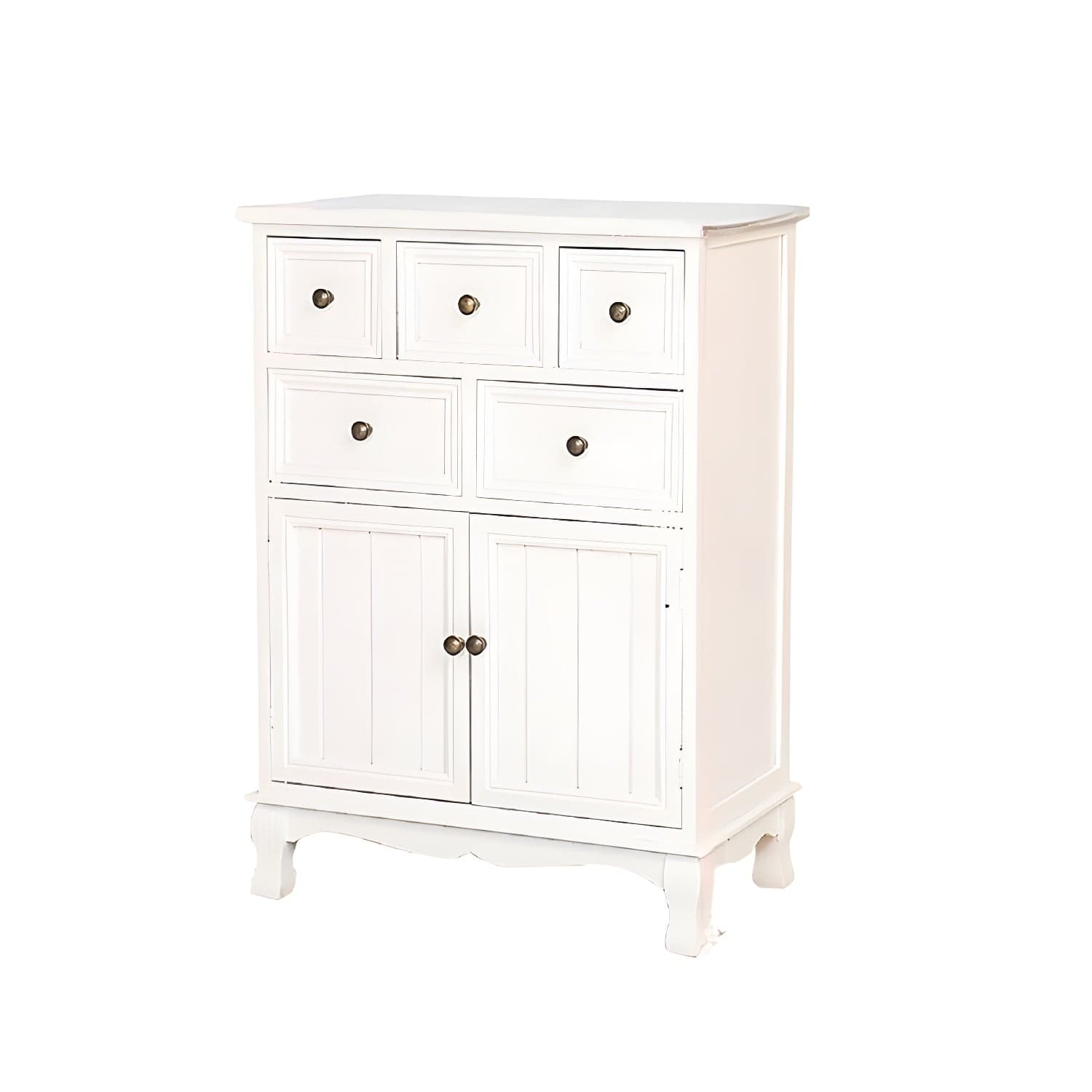 Modern Wooden Bachelor Chest with Vertical Drawers with Drawers - image 4
