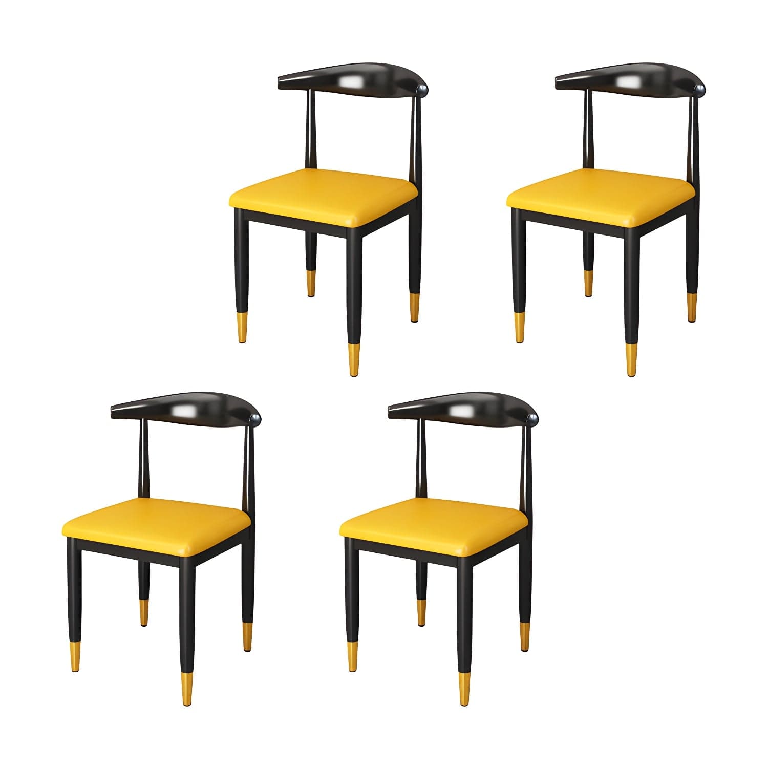 Indoor Open Back Dining Chair Industrial Upholstered Armless Chair - image 17
