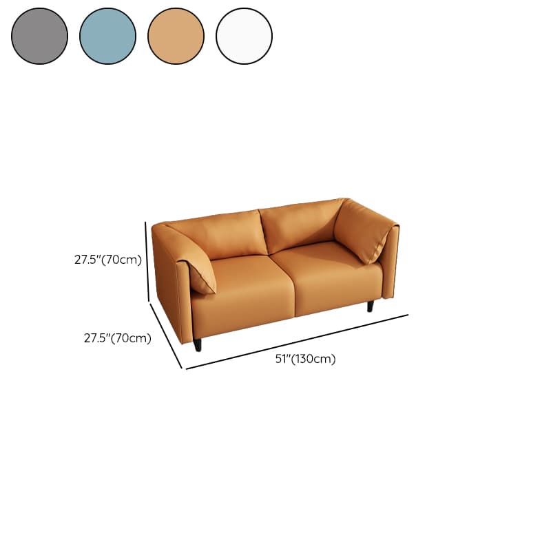 Simplistic Scratch-repellent/Water Resistant Sepia/Apricot Color/Dove Grey Loveseat/Standard Sofa with Cushion Back and Pillow Top Arm for 2-seater/for 3 for Sitting Room - image 17
