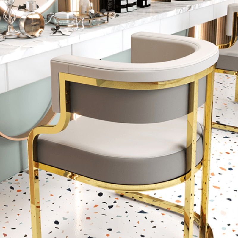 Secure Framed Gilded Arm Chair with Foot Pads - image 17