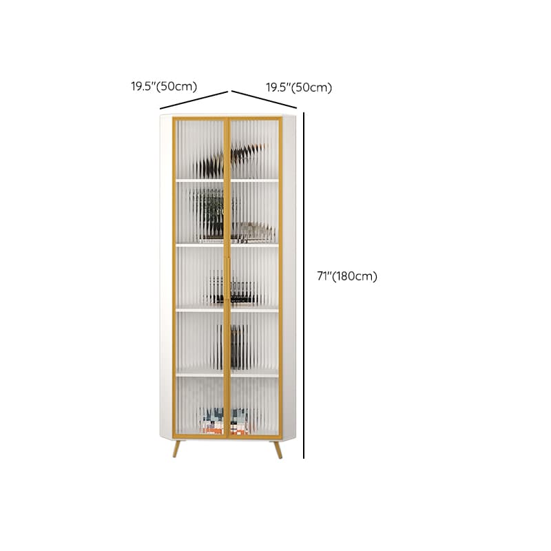 Art Deco Unattached Utility Storage Cabinet with Hydrophobic, Lighting, and Dove Grey Top - image 14